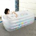Bathtubs Freestanding Inflatable Bath Tub Adult Tub Stylish Home Bath Comfortable Folding Bath Thicken tub White Inflatable Relieve Fatigue (Color : Foot Pump) - B07H7J9FGM